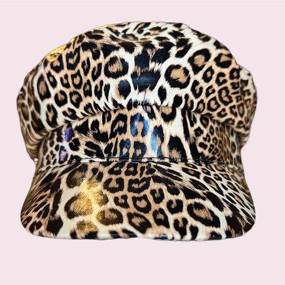 BCBGeneration Leopard Print Cabby Hat - Picture 2 of 8